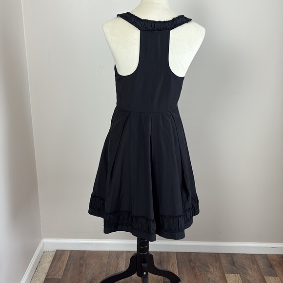 BHLDN x Quillaree Gens Du Monde Dress 100% Silk Black Size 4 - Picture 9 of 16